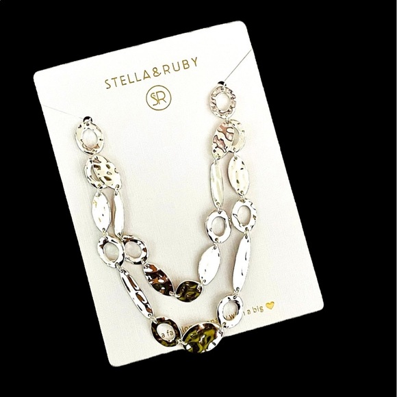 STELLA & RUBY Supreme Textured Necklace NWT MSRP $54 - Picture 10 of 13